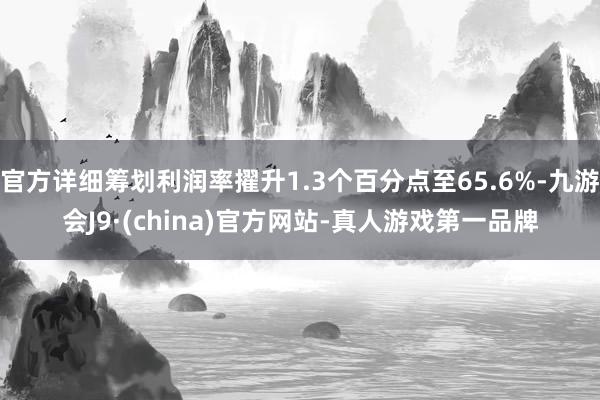 官方详细筹划利润率擢升1.3个百分点至65.6%-九游会J9·(china)官方网站-真人游戏第一品牌