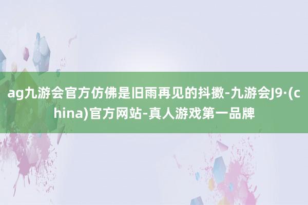 ag九游会官方仿佛是旧雨再见的抖擞-九游会J9·(china)官方网站-真人游戏第一品牌