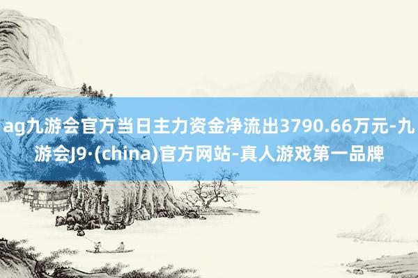 ag九游会官方当日主力资金净流出3790.66万元-九游会J9·(china)官方网站-真人游戏第一品牌