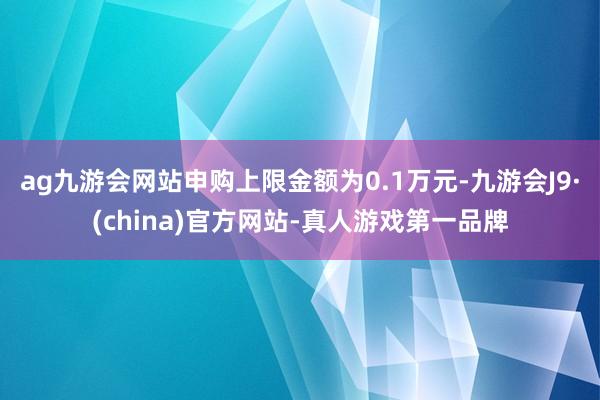 ag九游会网站申购上限金额为0.1万元-九游会J9·(china)官方网站-真人游戏第一品牌